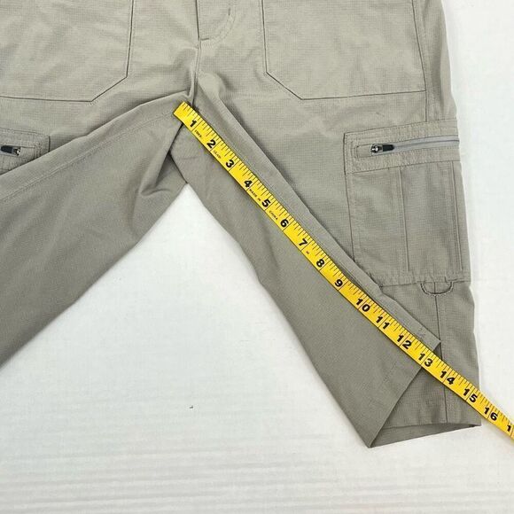 Kuhl Mens Horizon Hiking Outdoor Solid Bermuda Cargo Shorts Beige Size 4 - Picture 13 of 14